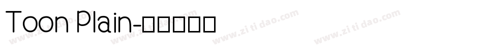 Toon Plain字体转换